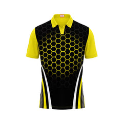 Next Print Customised Polo Neck Yellow Jersey NPTS40