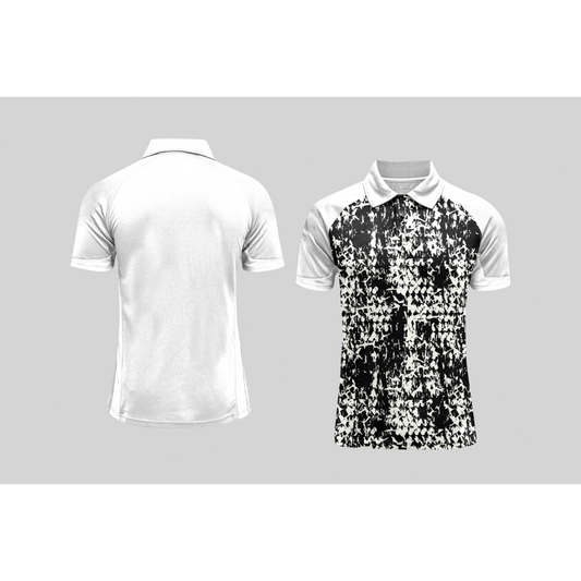 Next Print Cricket Polo Half White Customized Jersey NPCWH00A470