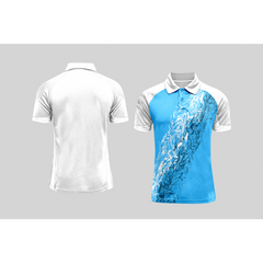 Next Print Cricket Polo Half White Customized Jersey NPCWH00A471