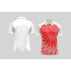 Next Print Cricket Polo Half White Customized Jersey NPCWH00A473