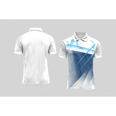 Next Print Cricket Polo Half White Customized Jersey NPCWH00A47