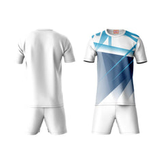 Next Print Round neck jersey white with shorts NPTS144