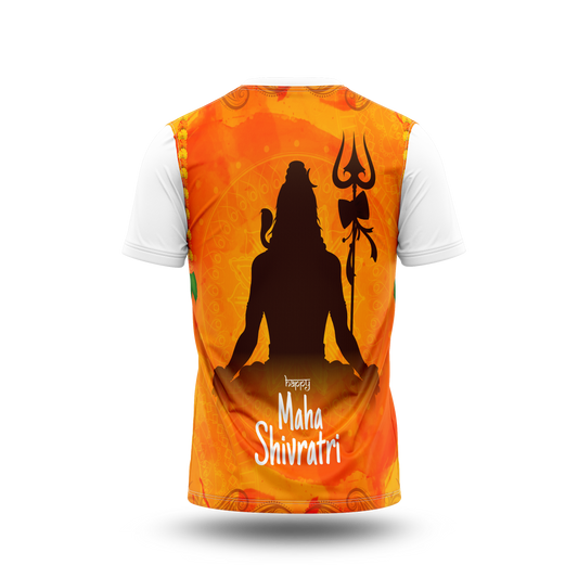 Happy Maha Shivaratri Front and Back Printed Tshirt