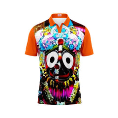 Next Print Puri Jagannath Photoprinted Tshirt Orange Colour Design 4