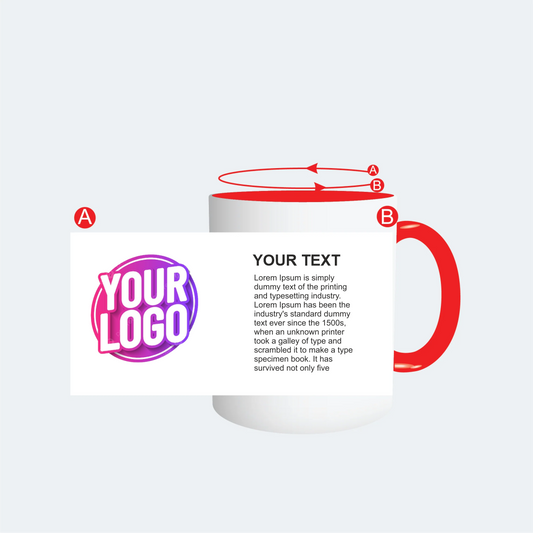 Customised Red Color Mug