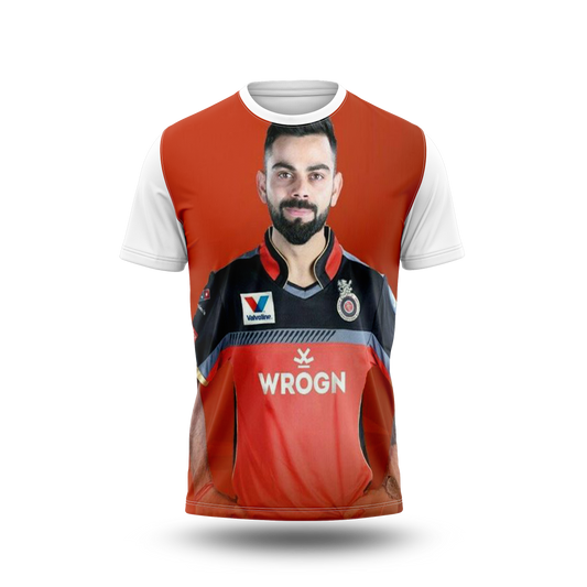 Virat Kohli Photo Printed T-Shirt.