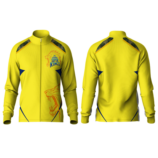 Next Print Customised Ipl Chennai Super Kings Printed Jacket.