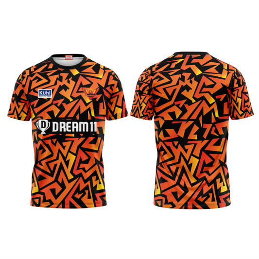 Next Print Ipl Sunrisers Hyderabad Printed Round Neck Jersey