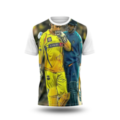 MS Dhoni Photo Printed T-Shirt.