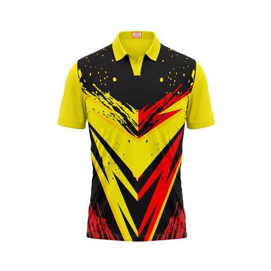 Next Print Customised Polo Neck Yellow Jersey NPTS45