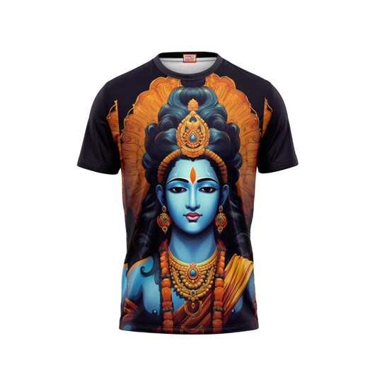 Next Print Krishna janmashtami All Over Printed Tshirt Black 3