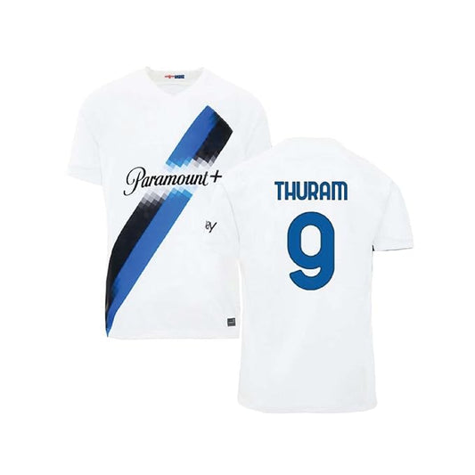 Next Print Thuram Jersey 9 Number Italian Milan Jersey Club Team New Football Jerseys Club Men's Away