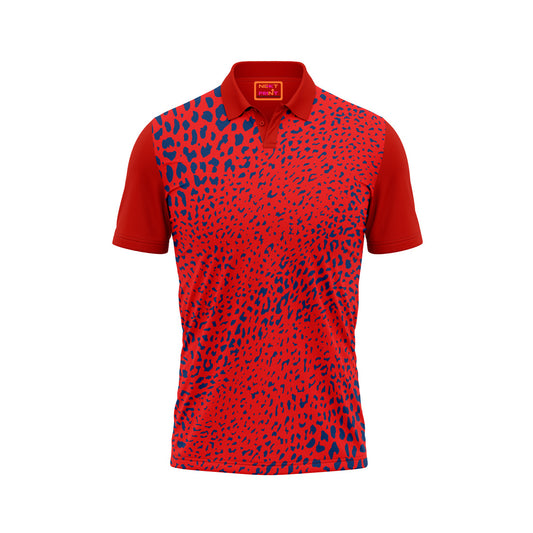 Red Polo Neck Half Sleeve T Shirt Nextprintr460
