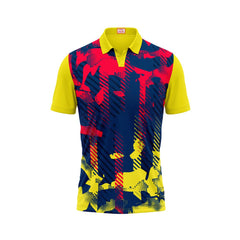 Next Print Customised Polo Neck Yellow Jersey NPTS46