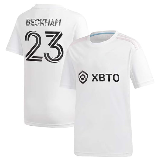 Next Print David Beckham Jersey 23 Number Football Jerseys New Club Team Men's Jersey White