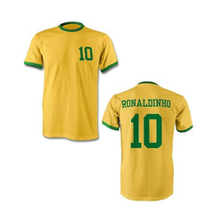 Ronaldinho Jersey National Jersey 10 Number Football Jerseys Club Team Men's Home