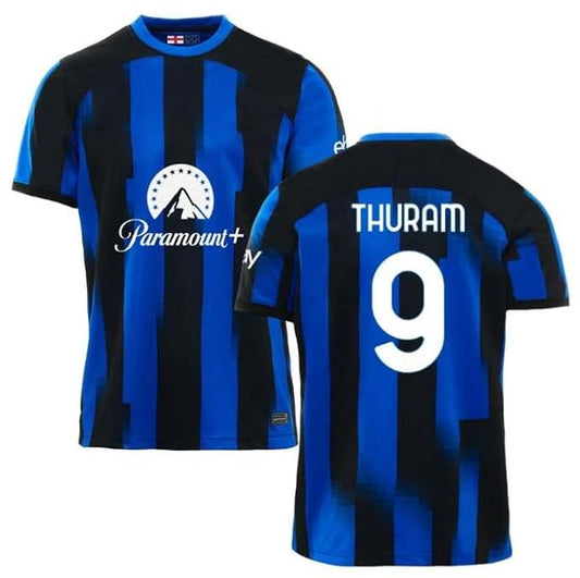 Next Print Thuram Jersey 9 Number Italian Milan Jersey Club Team New Football Jerseys Club Men's
