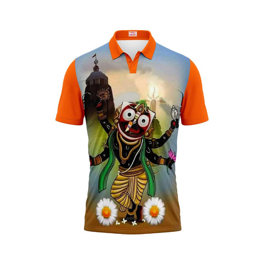 Next Print Puri Jagannath Photoprinted Tshirt Orange Colour Design 52