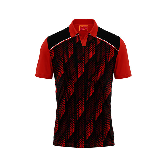 Red Polo Neck Half Sleeve T Shirt Nextprintr1100