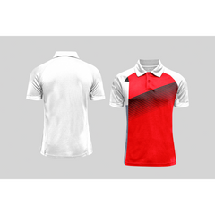 Next Print Cricket Polo Half White Customized Jersey NPCWH00A53