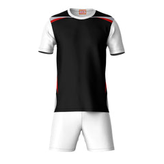 Next Print Round neck jersey white with shorts NPTS150