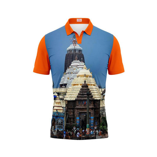 Next Print Puri Jagannath Photoprinted Tshirt Orange Colour Design 54