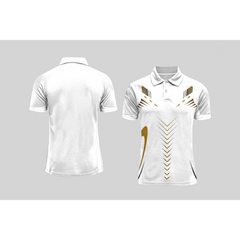 Next Print Cricket Polo Half White Customized Jersey NPCWH00A54