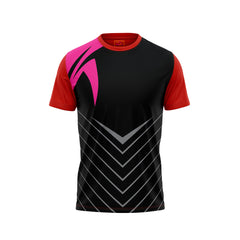 Red Round Neck Half Sleeve Tshirt Nextprintr NP50000776