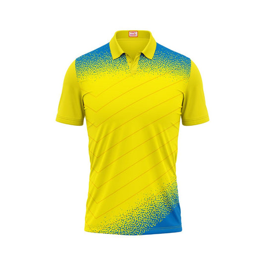 Next Print Customised Polo Neck Yellow Jersey NPTS49