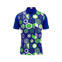 Next Print Customized Polo Neck Royal Blue Jersey NPTS06