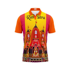 Next Print Puri Jagannath Photoprinted Tshirt Orange Colour Design 55