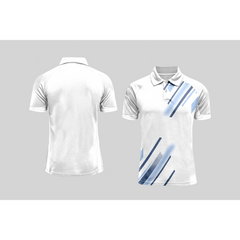 Next Print Cricket Polo Half White Customized Jersey NPCWH00A55