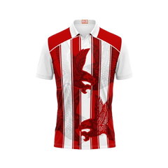 Next Print Customized Polo Neck White Jersey NPTS59