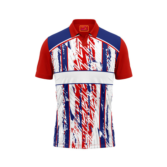 Red Polo Neck Half Sleeve T Shirt NextprintrA1134