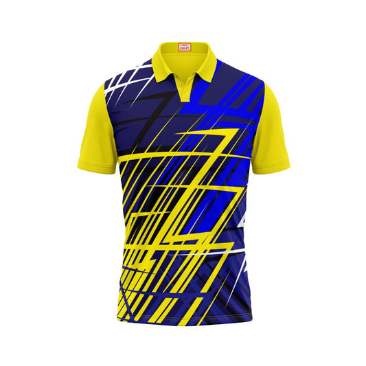 Next Print Customised Polo Neck Yellow Jersey NPTS51