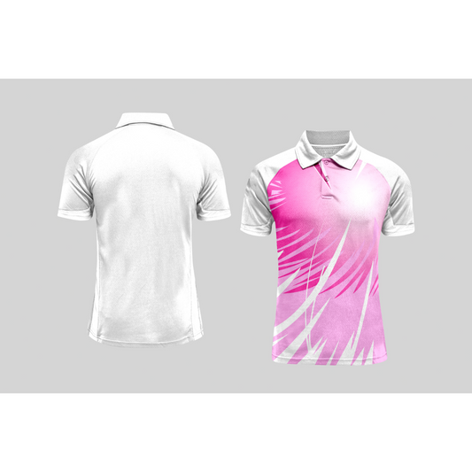 Next Print Cricket Polo Half White Customized Jersey NPCWH00A58