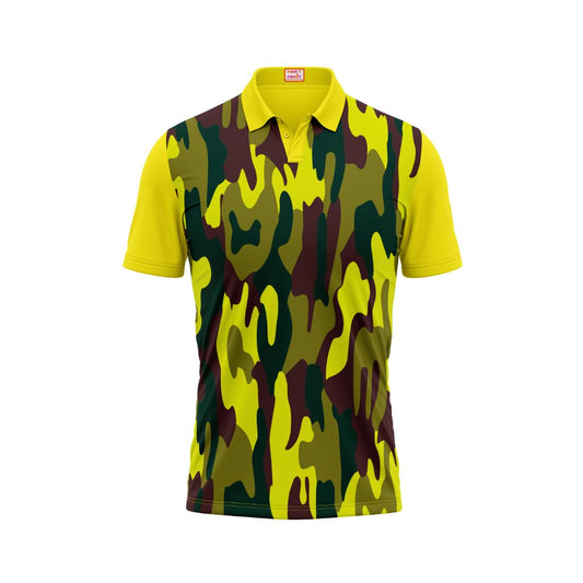 Next Print Customised Polo Neck Yellow Jersey NPTS53