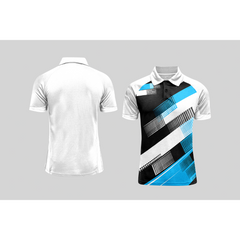 Next Print Cricket Polo Half White Customized Jersey NPCWH00A59