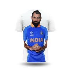 Mohammed Shami Photo Printed T-Shirt.