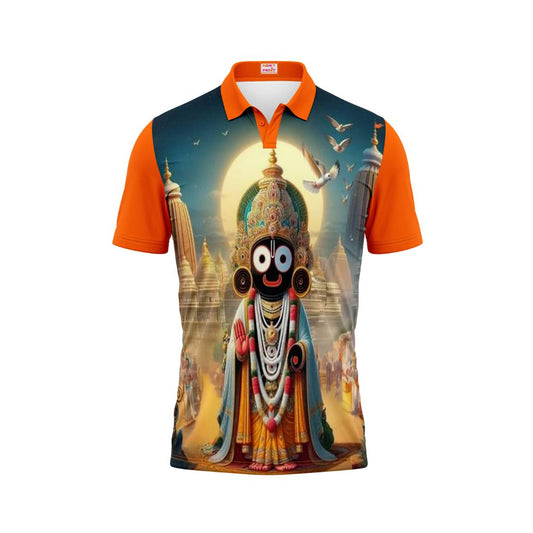 Next Print Puri Jagannath Photoprinted Tshirt Orange Colour Design 5