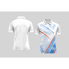 Next Print Cricket Polo Half White Customized Jersey - NPCWH00A5