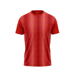 Red Round Neck Half Sleeve Tshirt Nextprintr153