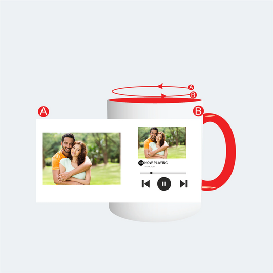 Customised Red Color Mug