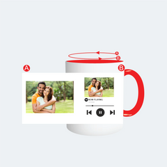 Customised Red Color Mug