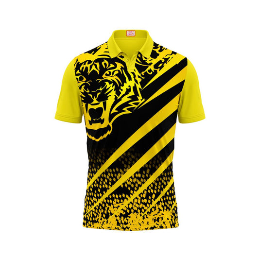 Next Print Customised Polo Neck Yellow Jersey NPTS44