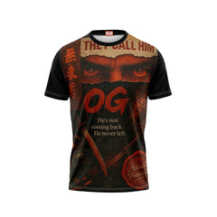 Nextprint Pawan kalyan he is not coming back he never left black photo printed tshirt