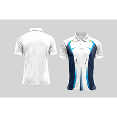 Next Print Cricket Polo Half White Customized Jersey NPCWH00A60