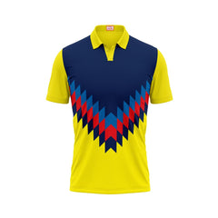 Next Print Customised Polo Neck Yellow Jersey NPTS56