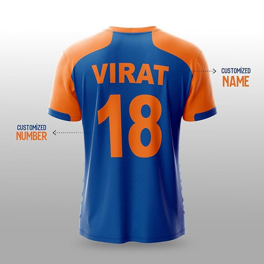 NextPrint India World Cup Jersey Collection CWC T20 2024 | Customised Cricket Jersey with Name & Number | Sizes 2Y to 4XL | Men, Women & Kids | Breathable Sportswear for Fans T-Shirt (Copy)