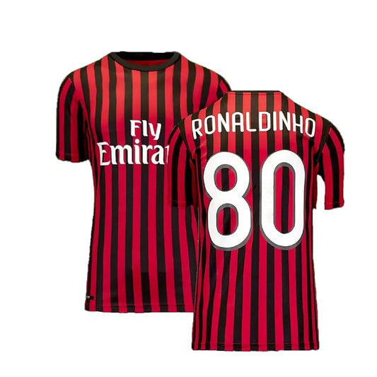 Next Print Ronaldinho Jersey Legend Jersey 80 Number Football Jersey